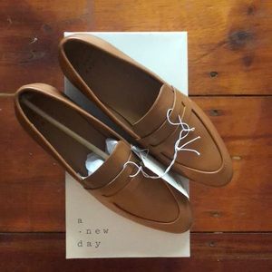 Cognac loafers 8 1/2